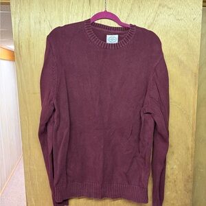St. John's Bay Men's Crewneck Sweater in Burgundy